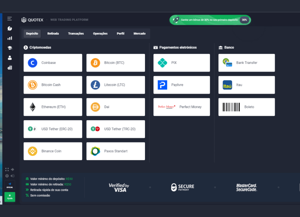 quotex corretora de opções binarias e c4riptomoedas